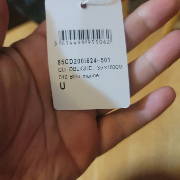 Christian dior oblique scarf marine bleu - Picture 5 of 6